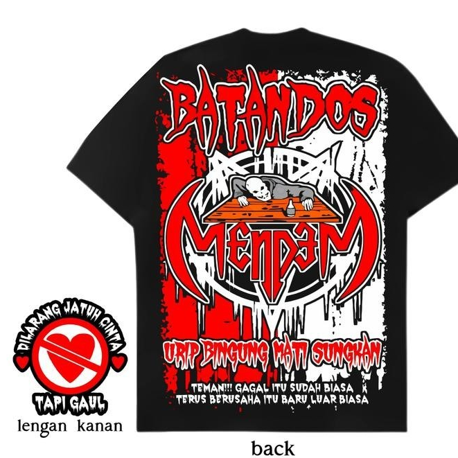 Kaos Netral Batandos Mendem Urip Bingung Mati Sungkan Sablon DTF Desain Terbaru KAOS VIRAL UNISEX