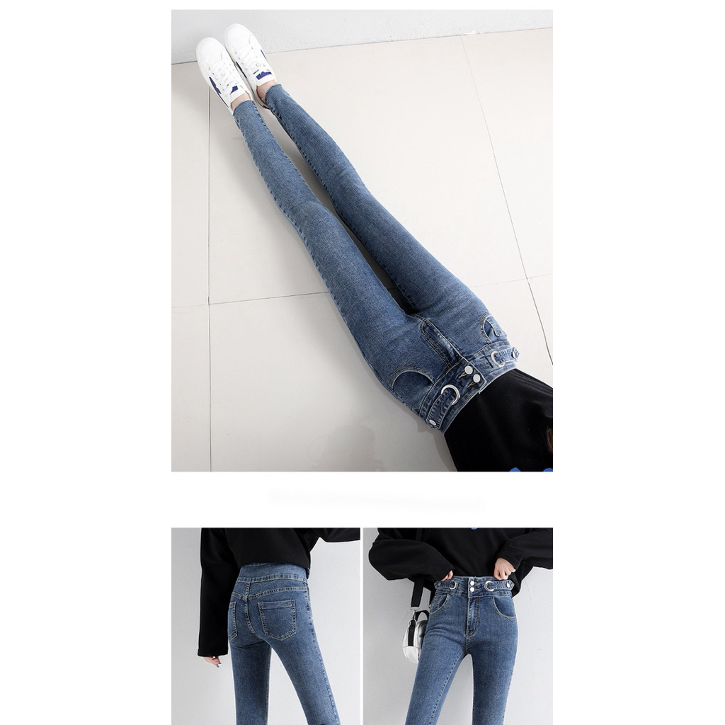 JJ Studio Celana Skinny Highwaist Jeans Wanita Premium