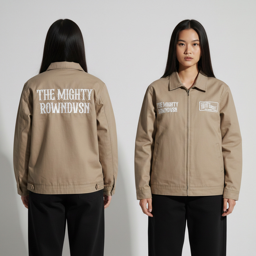 Rown Division Deck Jacket ||  Orami Khaki Jaket Kanvas