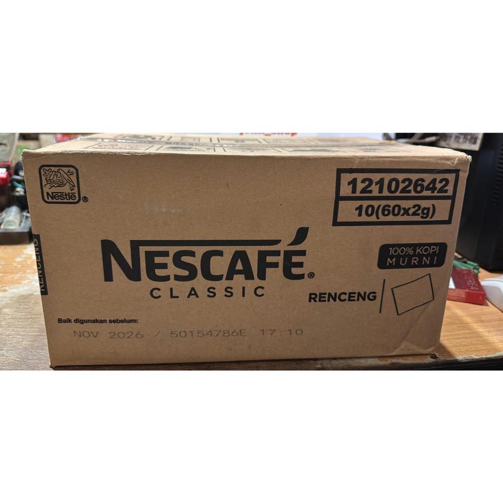 Nescafe classic  @ 10 x 60 x 2 gram = 600 sachet / 1 dus