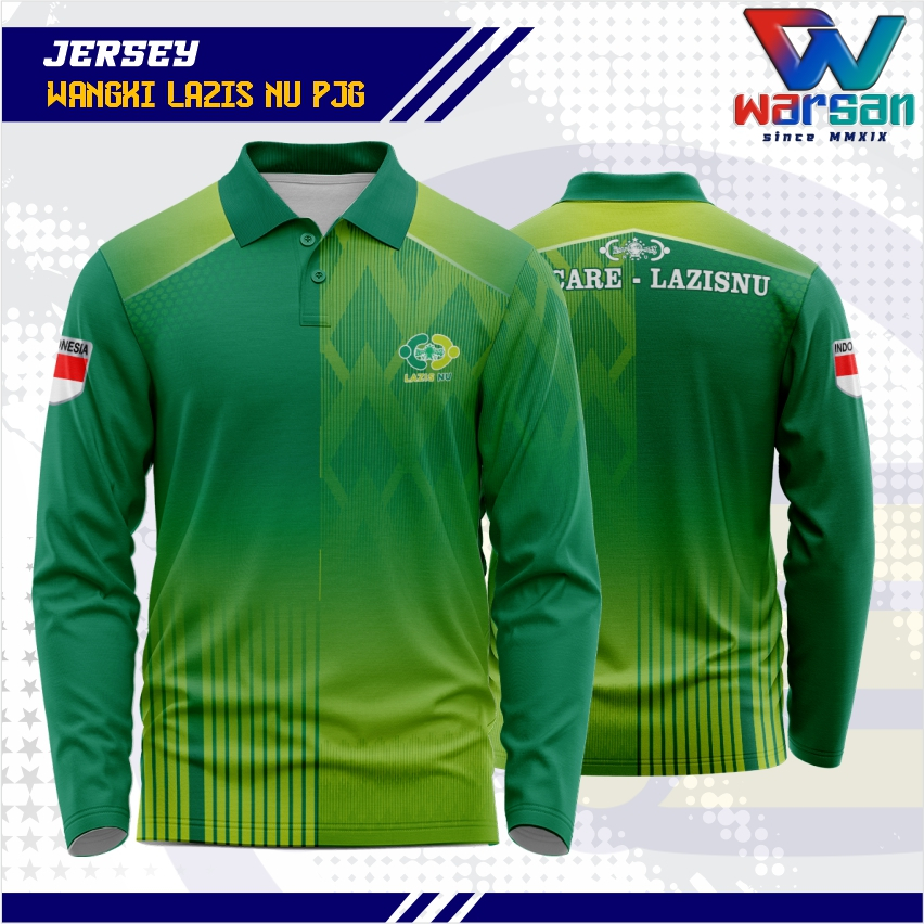 JERSEY WANGKI LAZISNU FULLPRINTING / KAOS KERAH NU CARE LAZISNU DRYFIT / JERSEY POLO LAZISNU PANJANG