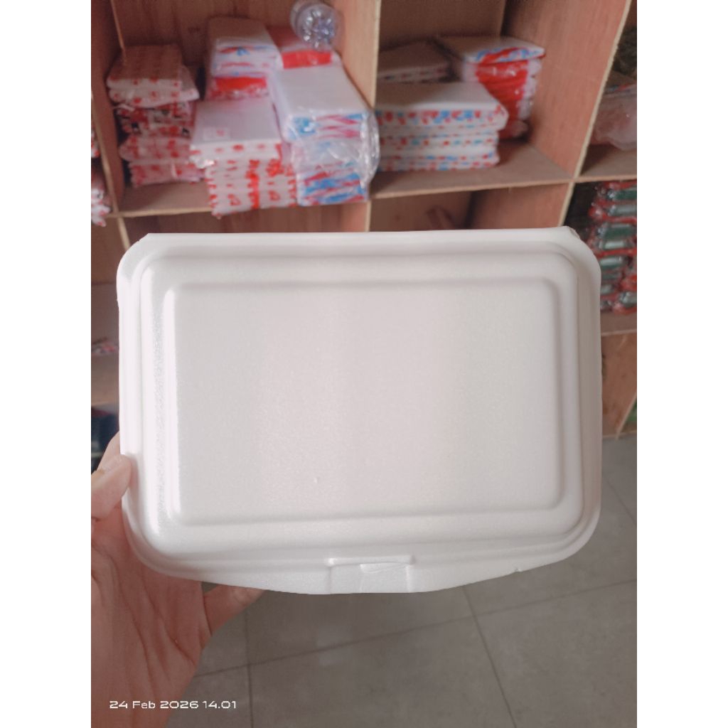 styrofoam bubur /sterofoam kotak panjang /foam nasi