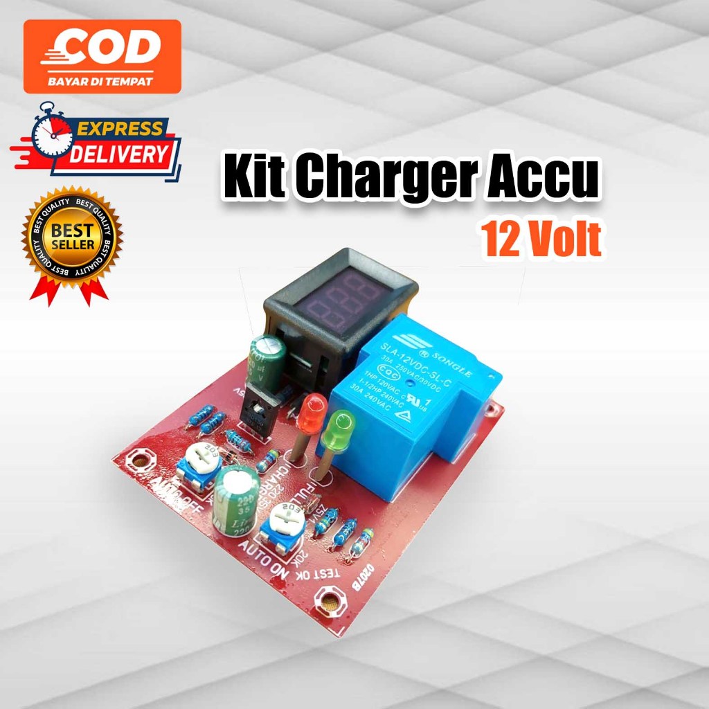modul kit charger accu / cas aki 12v otomatis