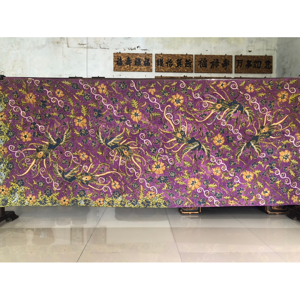 Galaran Dancing peacock ungu 3 negeri Tjoa Siang Gwan