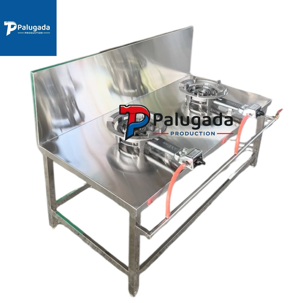 MEJA KOMPOR 2 TUNGKU STAINLESS STEEL