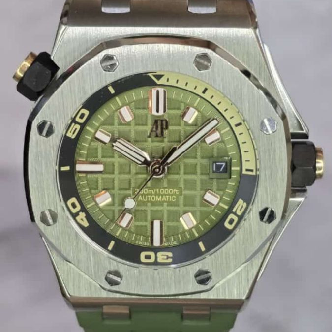 JAM TANGAN PRIA WEAP DIVER STRAP RUBBER JAPAN MATIC 42MM FULLSET