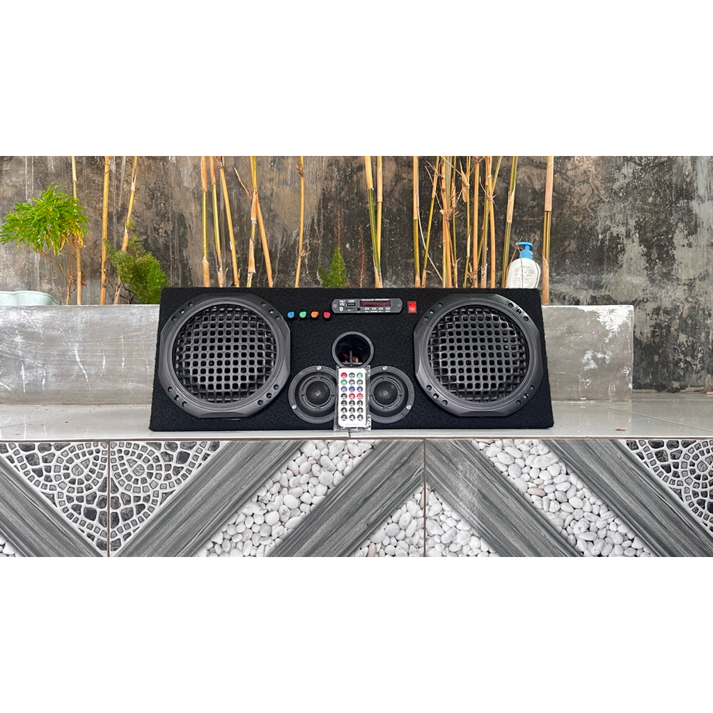 speaker aktif Bluetooth mobil mmc, aux ,radiofm