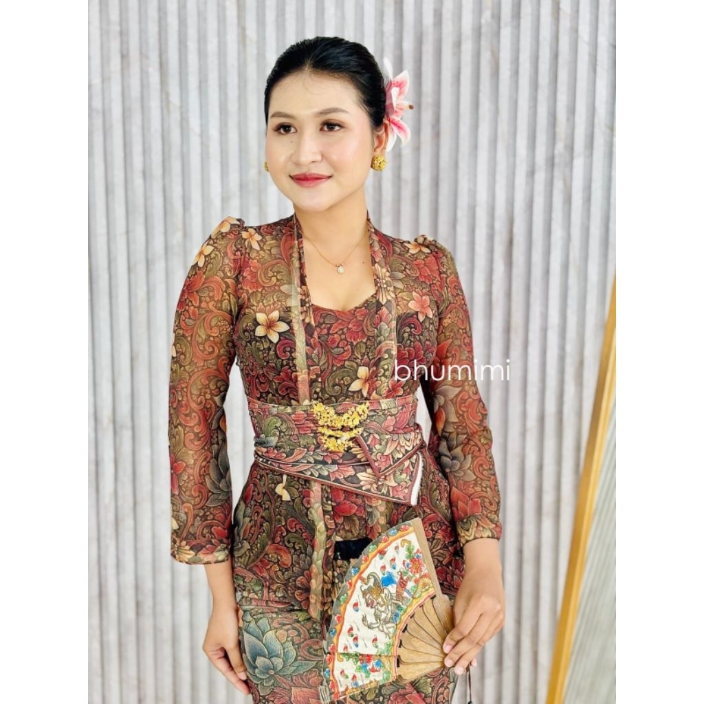 KEBAYA BALI KLASIK B/ KEBAYA LUKIS BUNGA/ KEBAYA KEKINIAN
