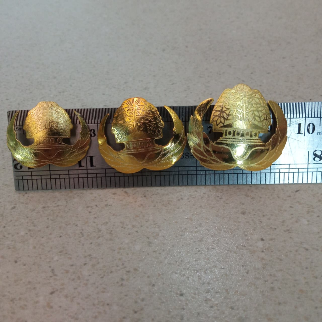 pin korpri cekung peniti kuningan lapis resin / pin asn peniti