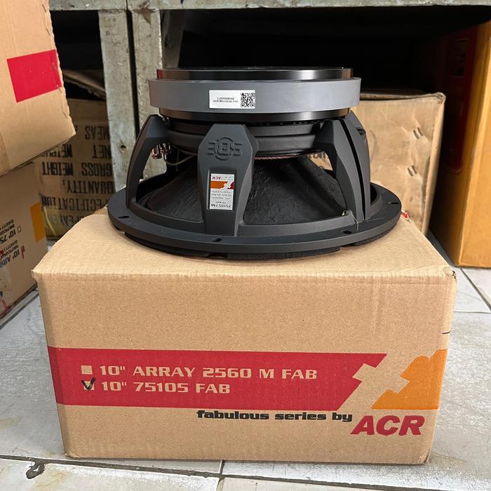 Speaker Komponen ACR Fabulous FAB 75105 Original 10in 10 in 600 Watt 10" 10 inchi Mid Low Woofer
