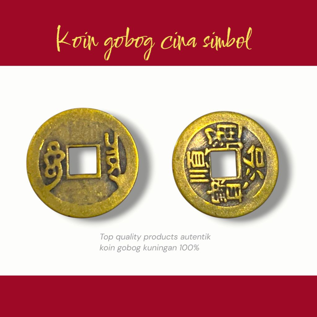 koin cina kuningan khas 5mm | koin gobog kuningan cina