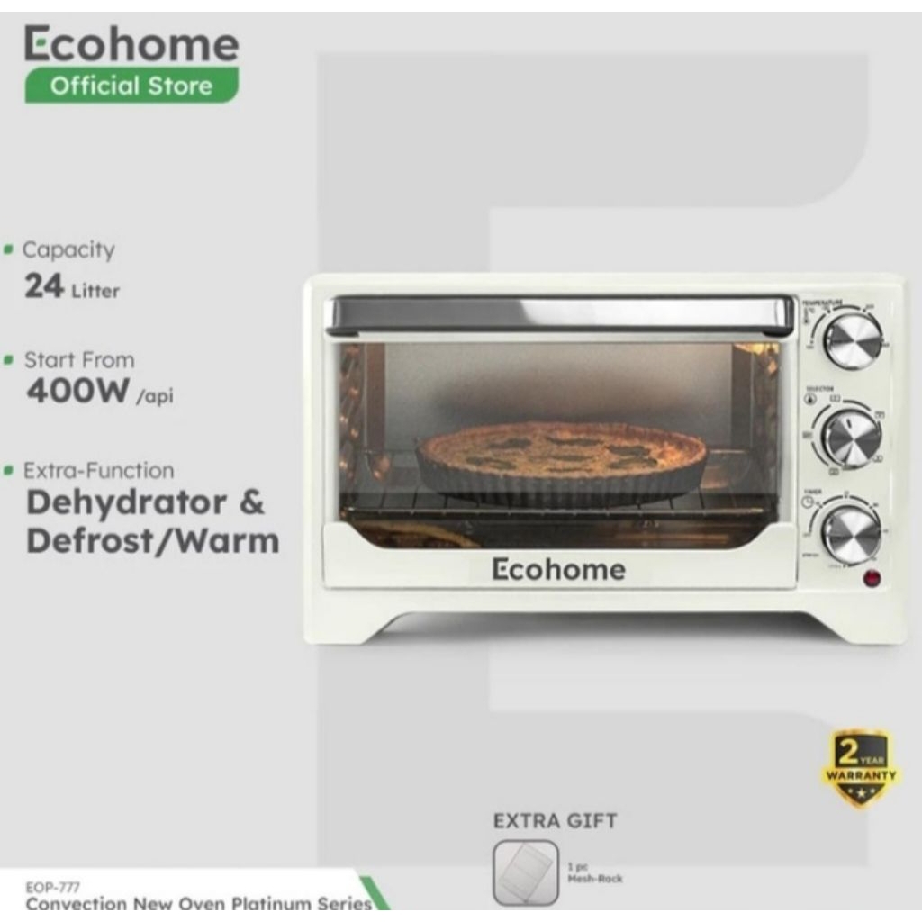 Ecohome Oven Platinum EOP777 24L - Oven Listrik Low Watt