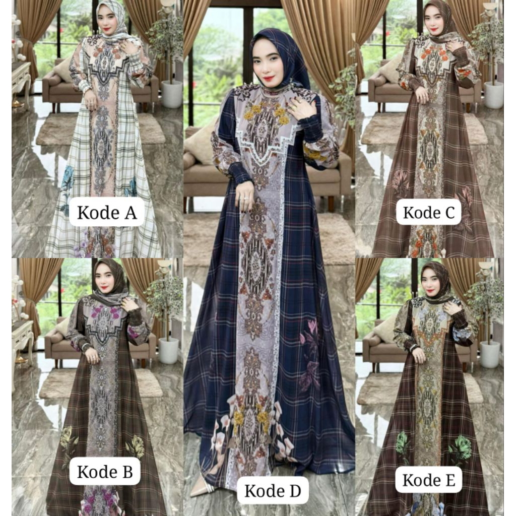 Mufidah v37 Series By.Mariani Fashion Gamis Payet Wanita