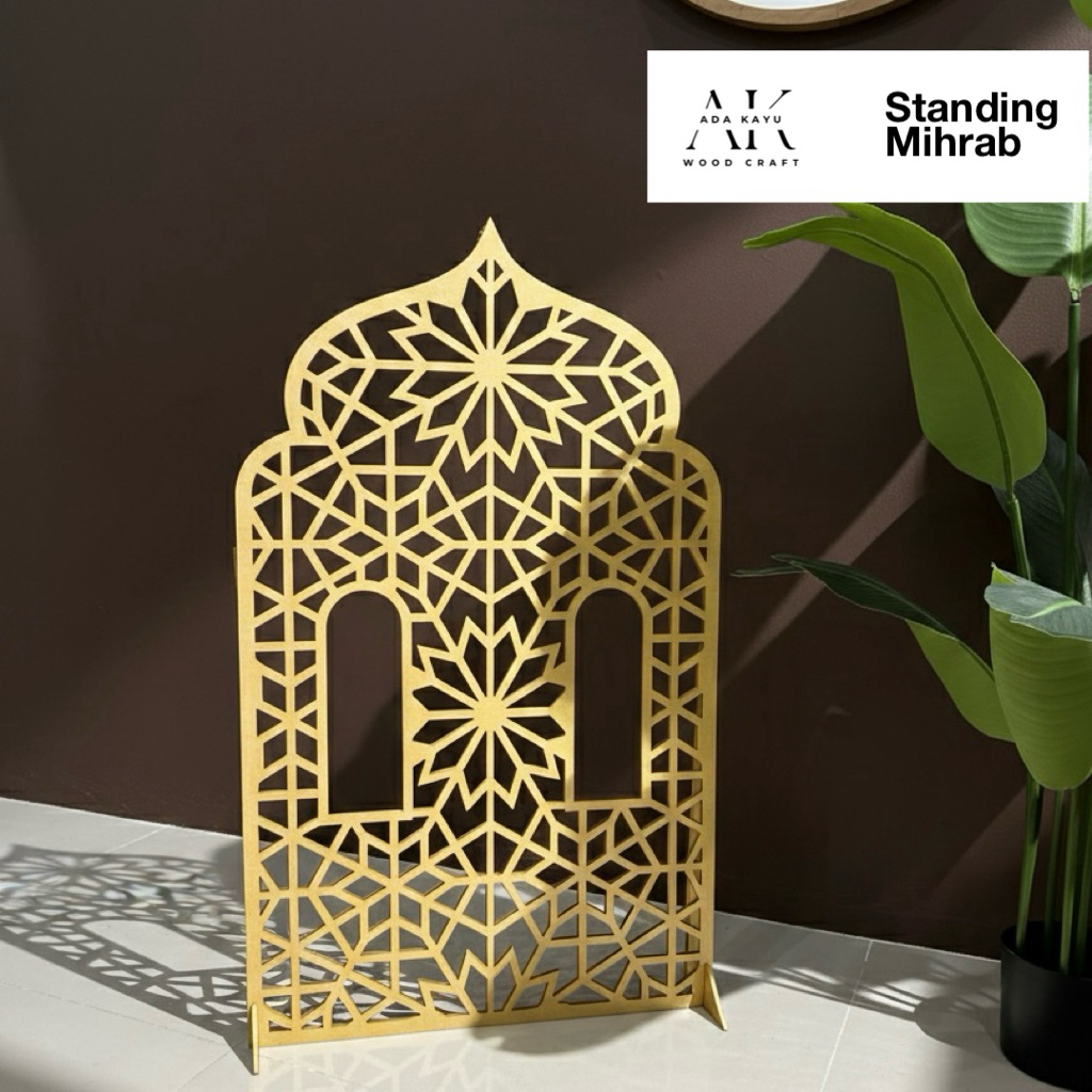 ADA Standing Mihrab Single | Mihrab Musholla Rumah Aesthetic | Pajangan Musholla Rumah | Dekorasi Mu