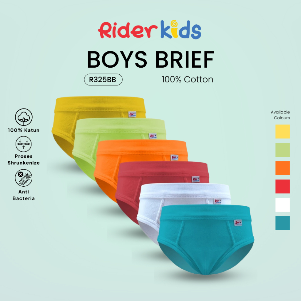 Rider Celana Dalam Anak Classic R325BBW Isi 1pcs