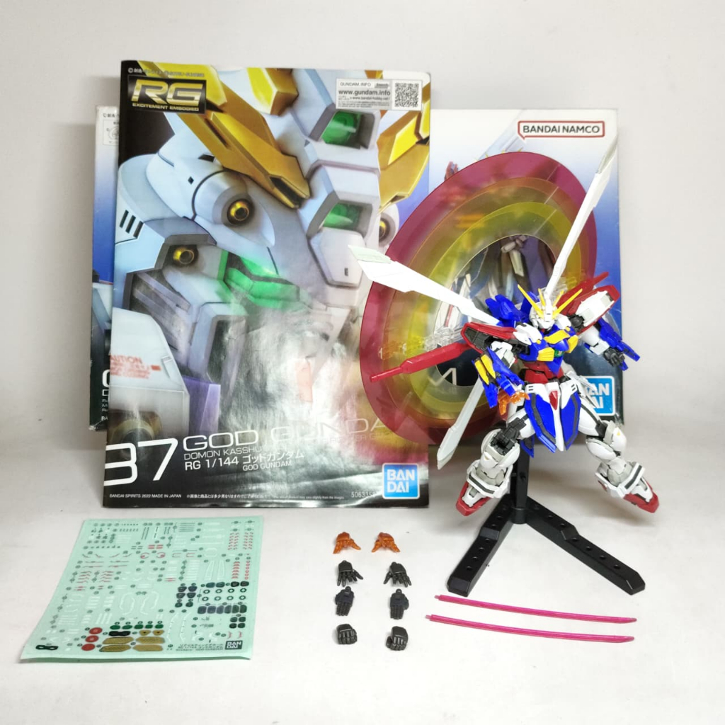 Bandai RG God / Burning / Model Kit Gundam 1/144 2nd Sudah Rakit R275