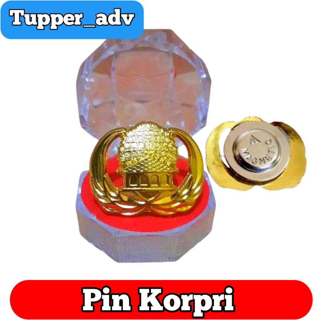 Pin Korpri ASN Magnet / Pin Lencana Korpri Premium / Pin Korpri Magnet