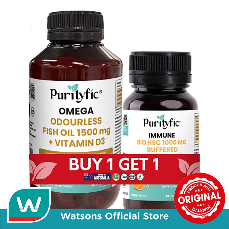 Purityfic Omega Fish Oil + Vitamin D3 Immune Bio Bundle