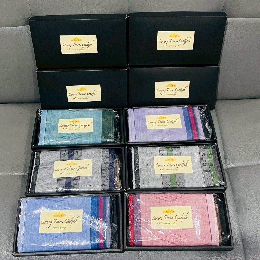 sarung tenun kemasan box kotak sarung tenun cap tujuh gajah sarung premium box kotak sarung dewasa