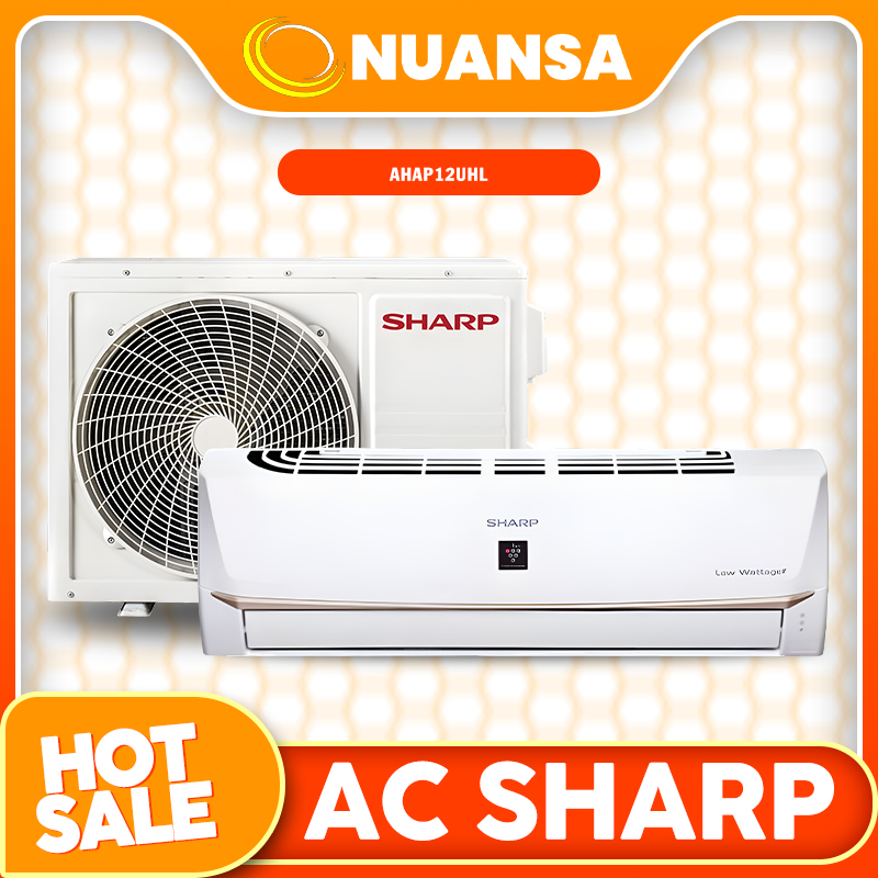 Sharp AH-AP12UHL adalah AC split 1,5 PK seri Low Watt Plasmacluster (Sayonara Panas J60) buatan Thai