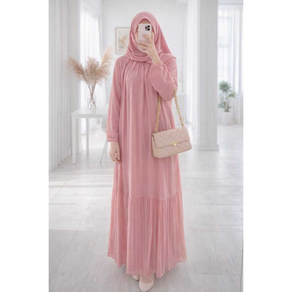 COD GAMIS TERBARU GAMIS WANITA MUSLIM SET HIJAB GRESS MUSLIM KEKINIAN