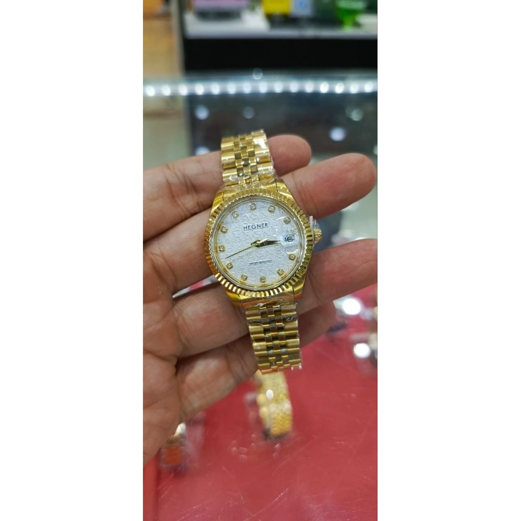 Hegner 1717 L gold jam tangan wanita
