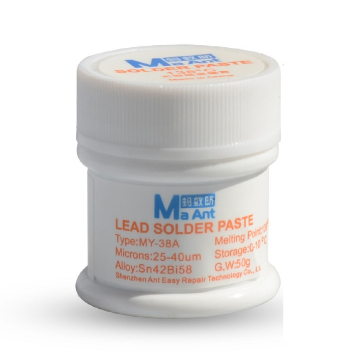 TIMAH PASTA MA ANT MY-38A SUHU 138° TIMAH PASTA PUTIH ORIGINAL