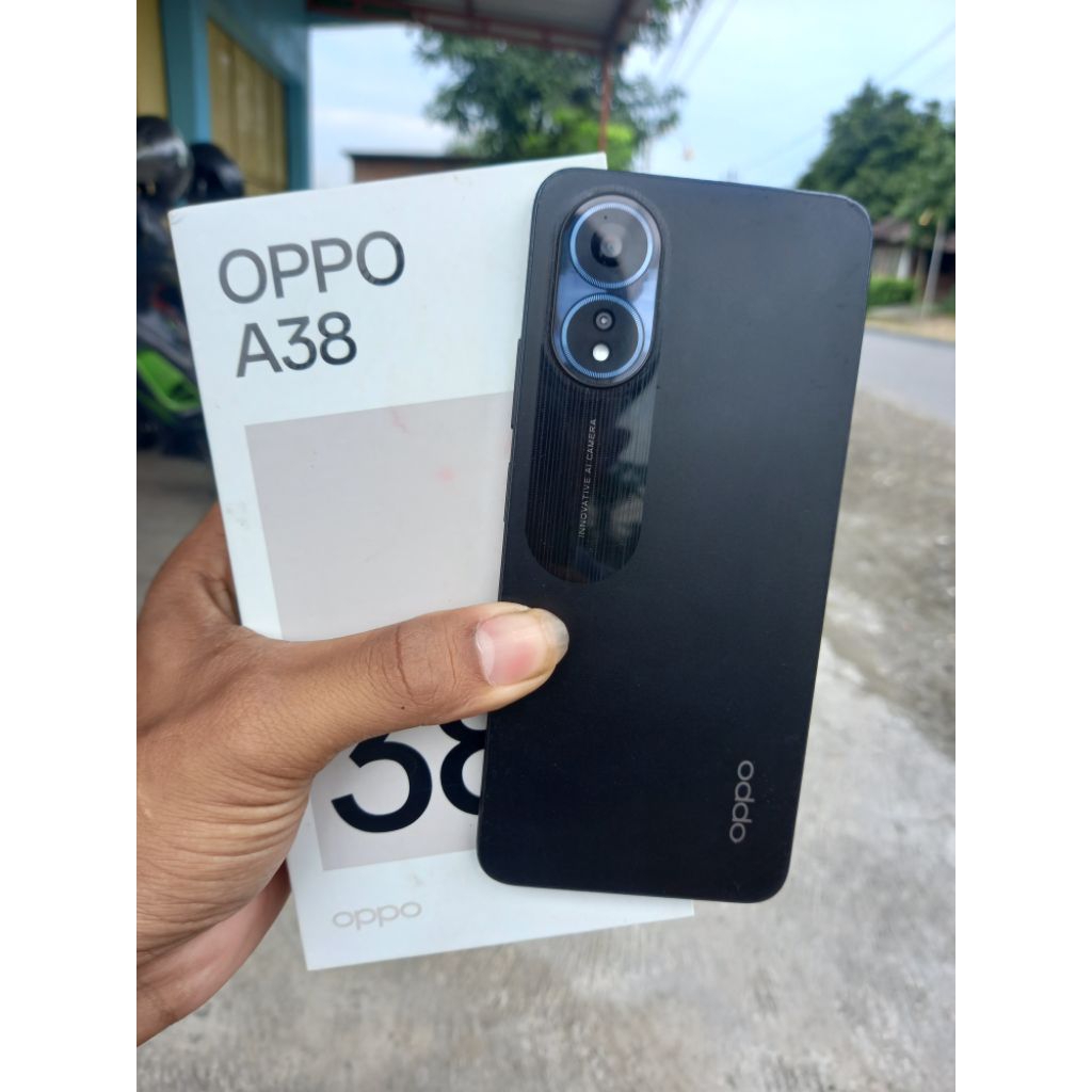 OPPO A38 Ram 6+6/128 fullset second(normal siap pakai)