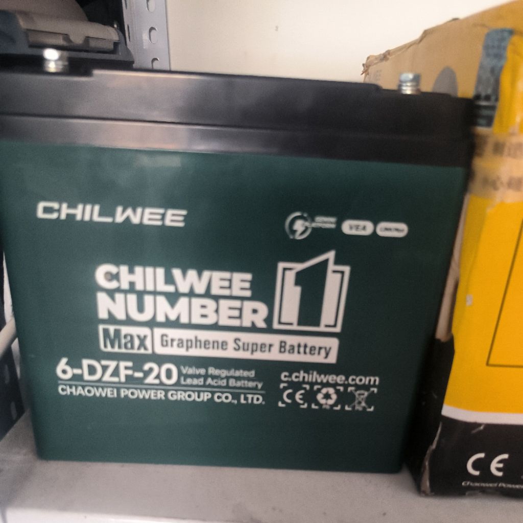 baterai sepeda listrik dan motor listrik chilwee 12v 20ah
