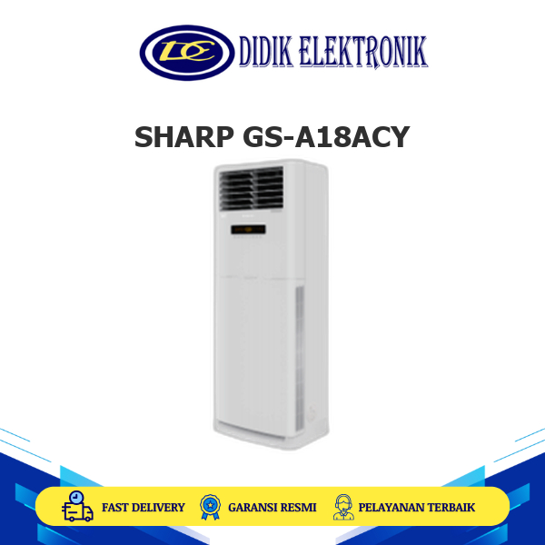 SHARP GS-A18ACY AC Standing Floor 2 PK Turbo Cooling , Sleep Mode , Low Noise putih GS-A18ACY