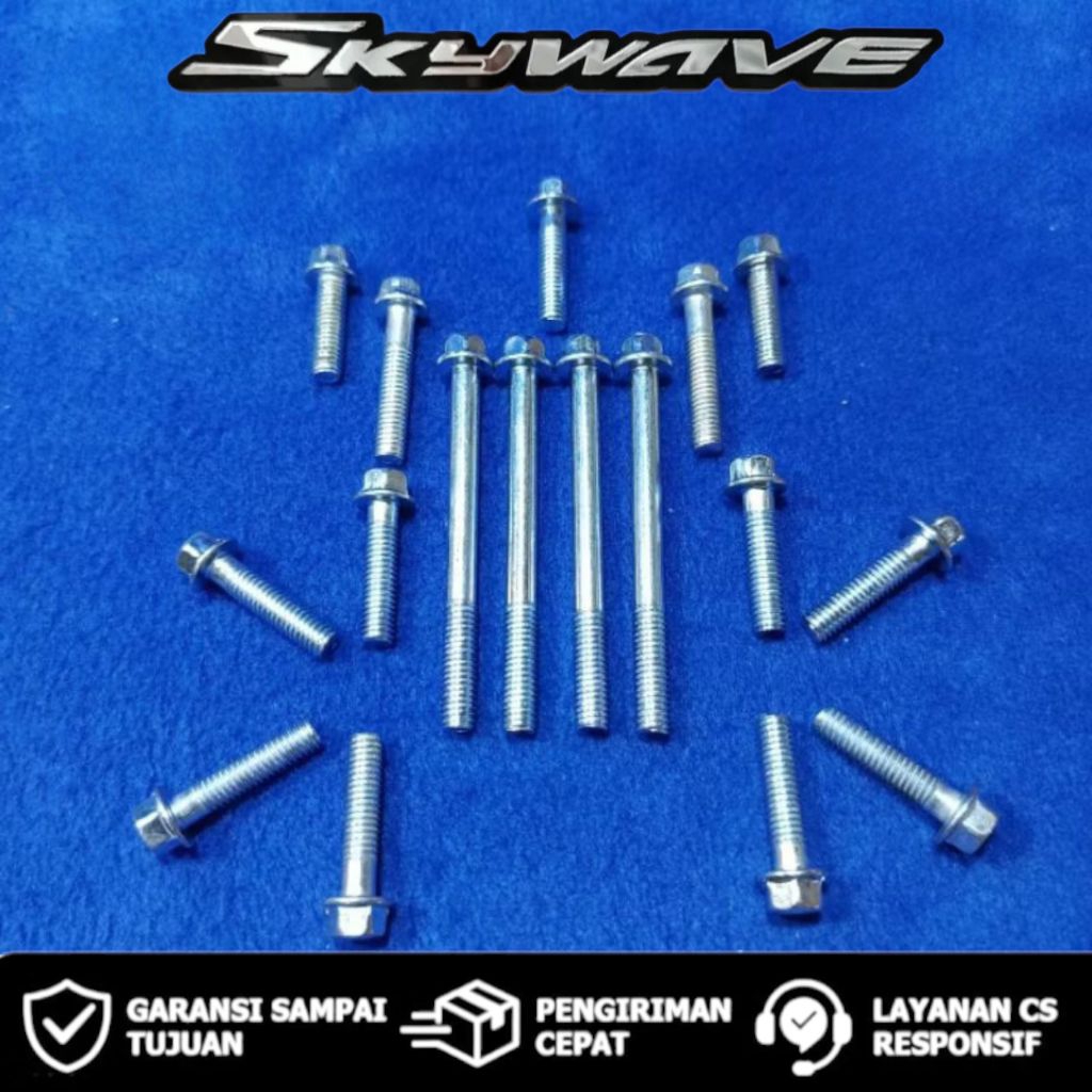 Baut Blok CVT 1 SET Suzuki Skywave / Baut CVT 1SET Motor Sky wave