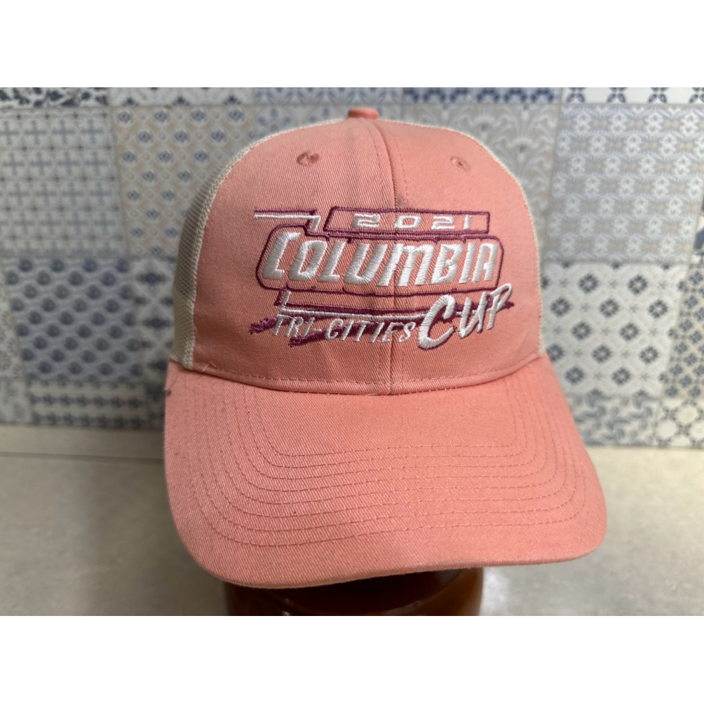 Topi Second Brand Branded PINK Columbia Cup 2021 By Port Authority Original Tag