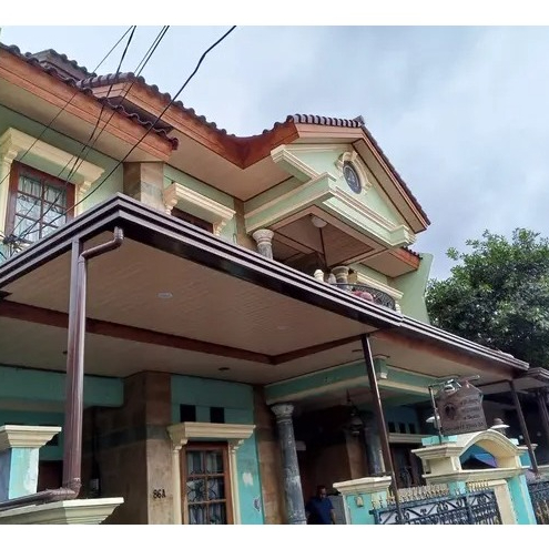 Kanopi Hollow Galvanis Atap Alderon RS Plafon PVC Rangka 4x6 6x6