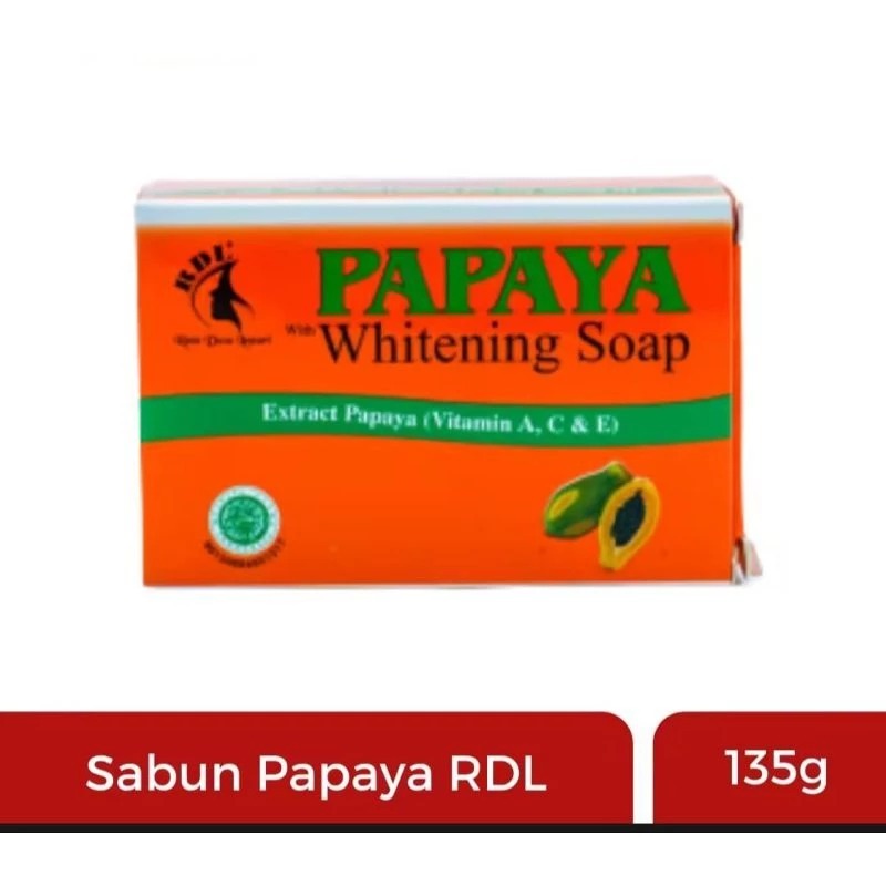 Sabun Papaya RDL Original whitening RDL Stripe Hijau 135gr
