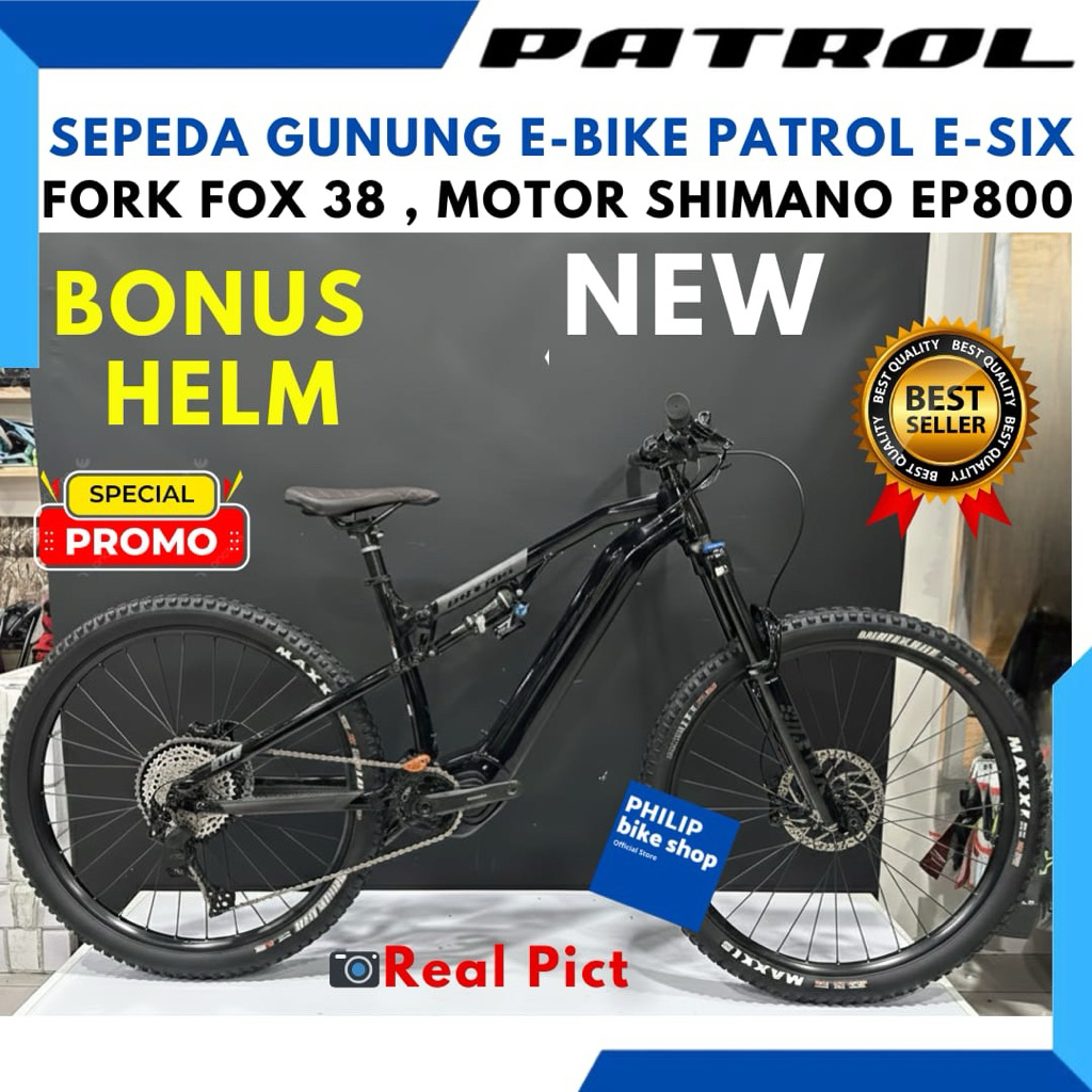 Sepeda MTB PATROL E SIX Fork Fox Float 38 New