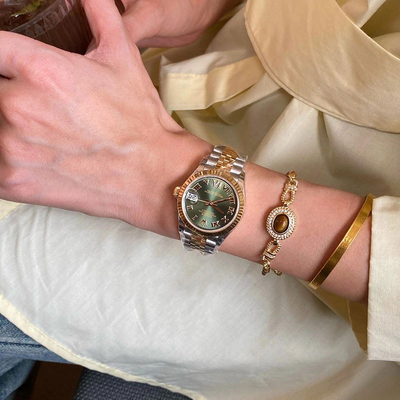 Kualitas Super [100% Ori Baru Rolex Watch] 100% Original Jam Tangan Rolex Wanita Datejust 31Mm