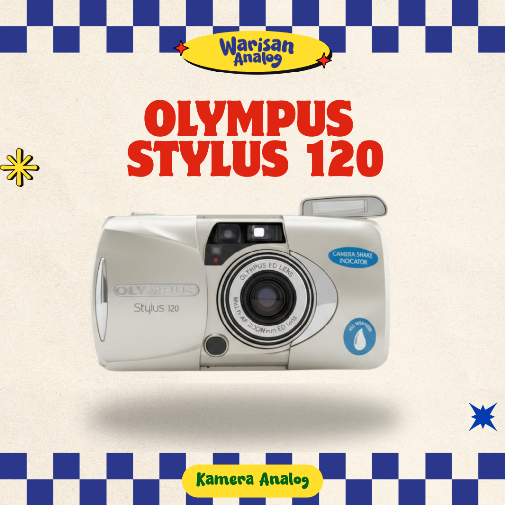 KAMERA ANALOG OLYMPUS STYLUS 120 | REUSABLE CAMERA FILM 35MM