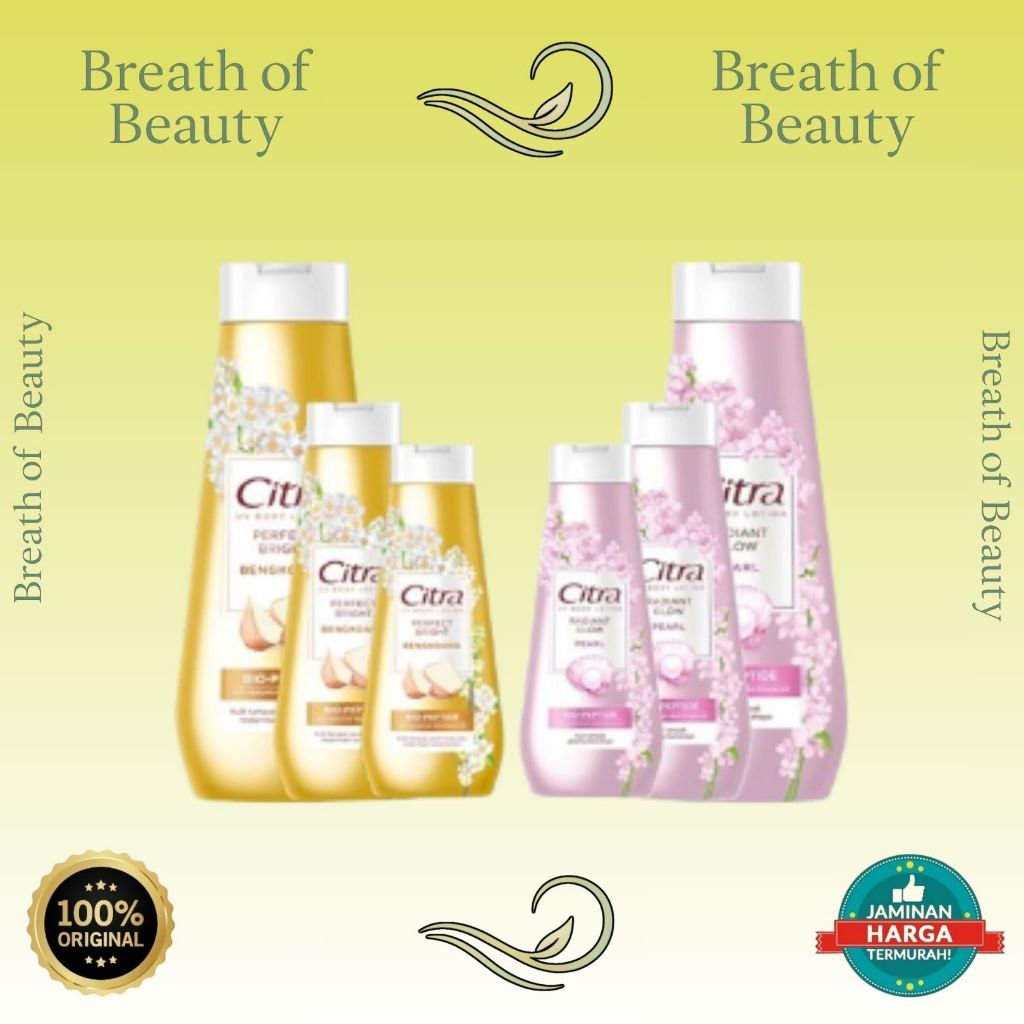 Citra Hand & Body Lotion Natural Glowing White UV | Night Collagen | Pearly White UV 230mL | 120mL |