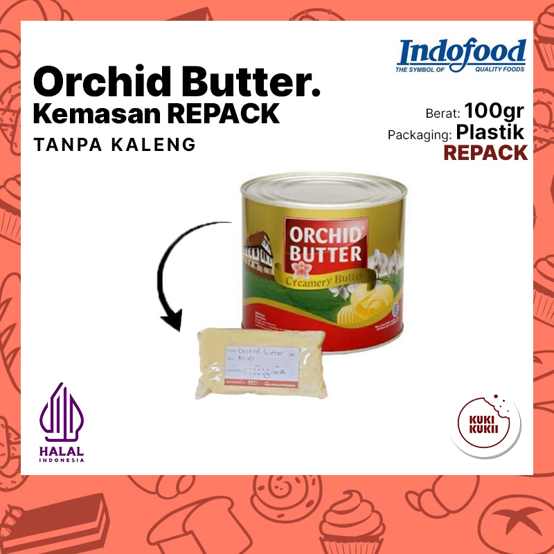 Orchid salted butter 100gr REPACK | ORCHID Creamery Butter 100 gram REPACK