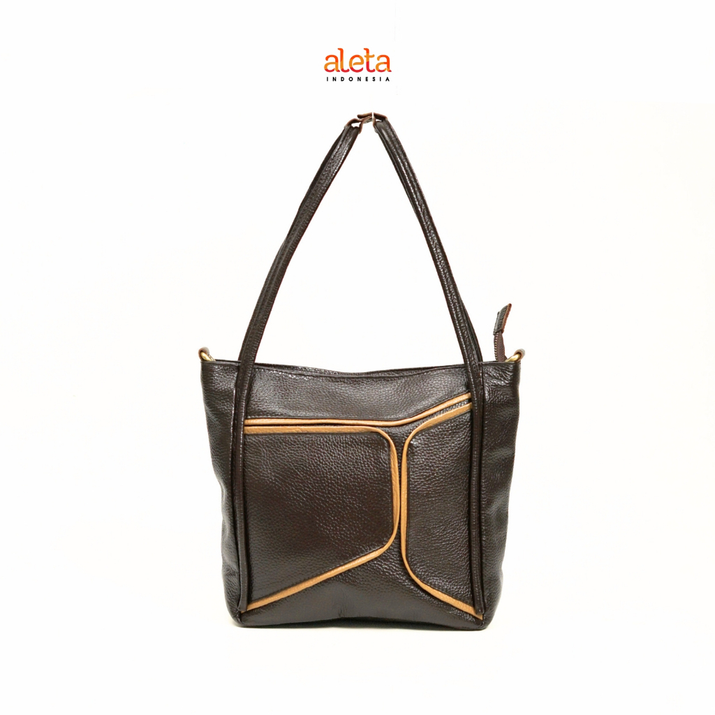 Aleta Indonesia - Lula Tas Jinjing Wanita Kulit Asli Totebag - Free Grafir Nama