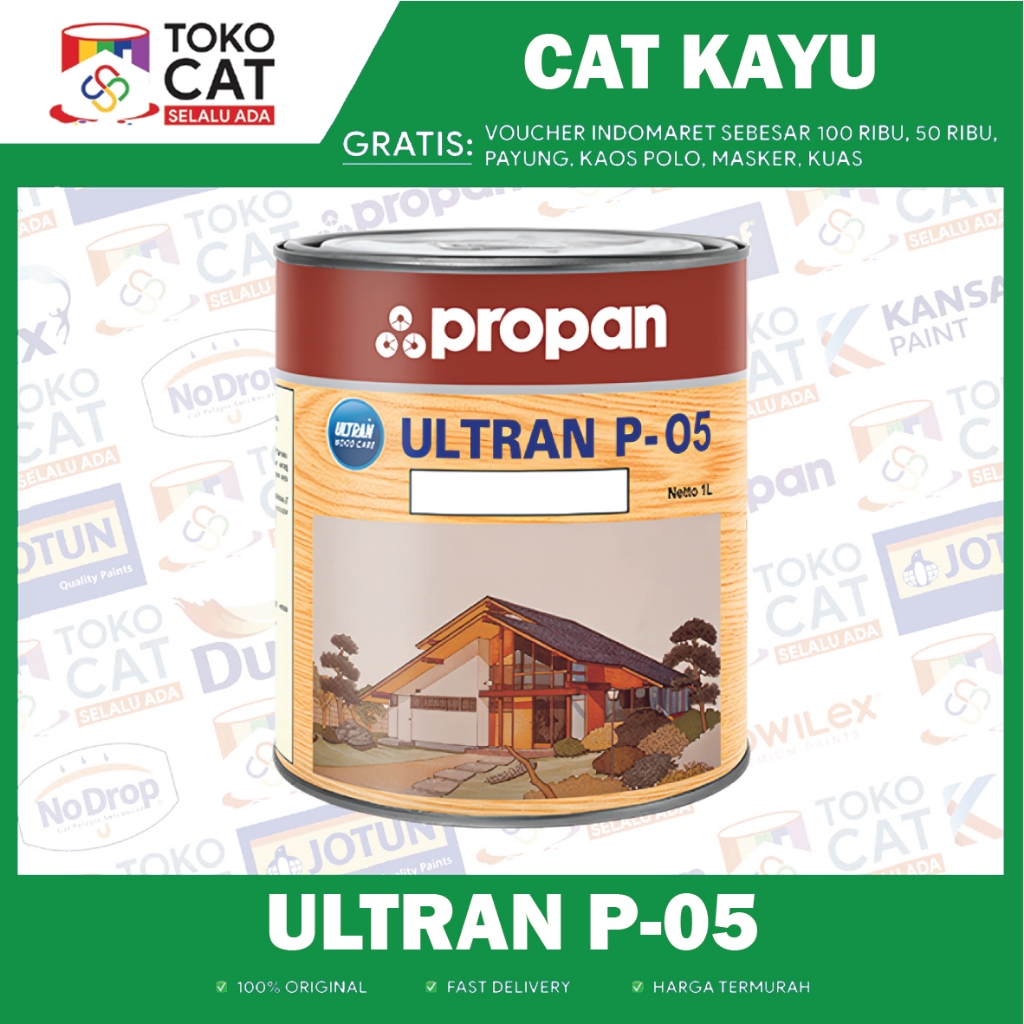 CAT KAYU | PROPAN ULTRAN P-05 CLEAR 1 L | KEMASAN KALENG