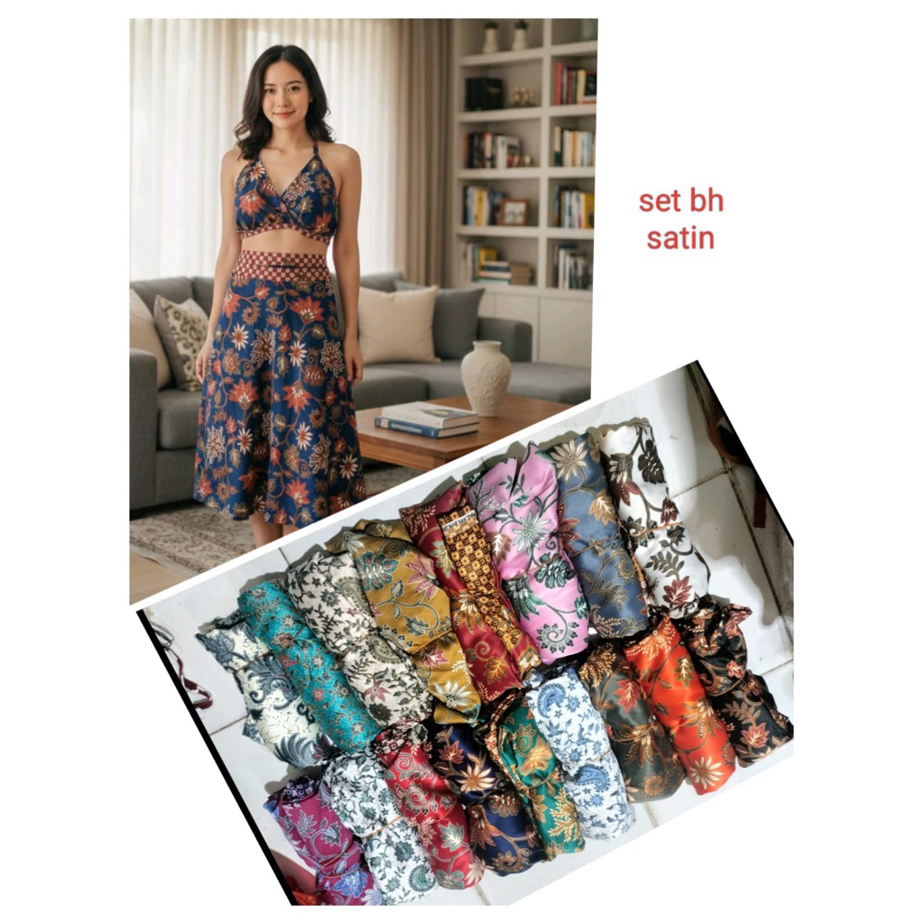Set Rok Bra BH Satin Bali 70