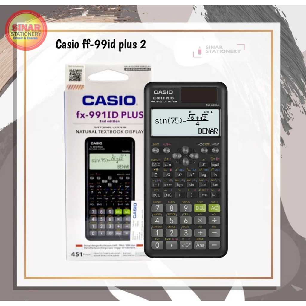 Casio Calculator FX 991ID PLUS-2 Scientific Ilmiah