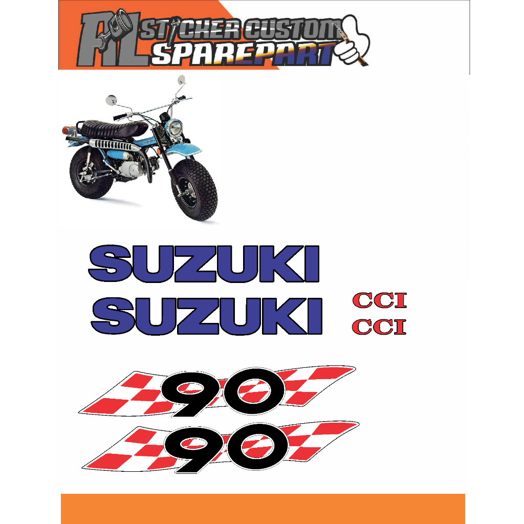 sticker cutting motor suzuki RV90 1972