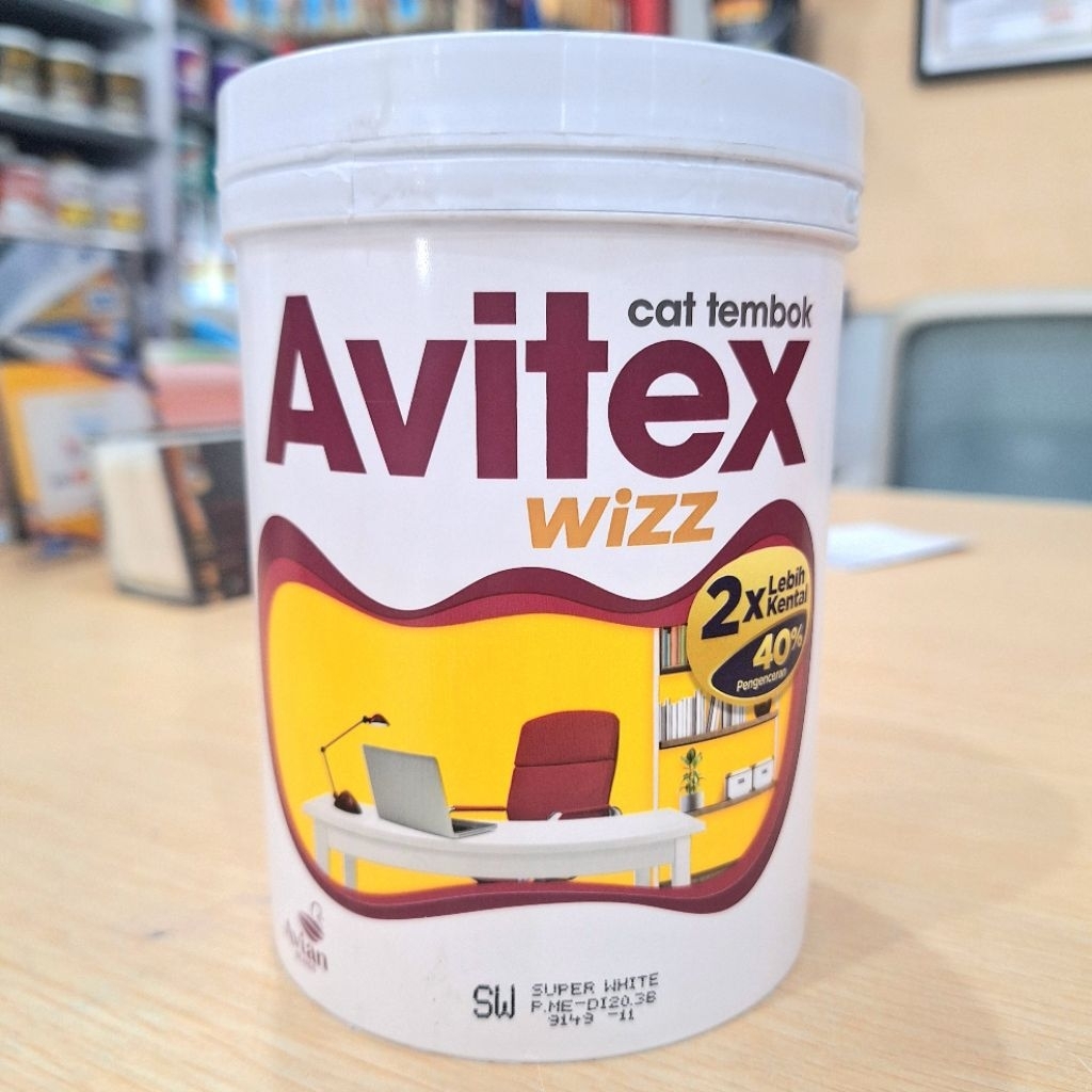 Avitex Wizz 1kg cat tembok 2x lebih kental