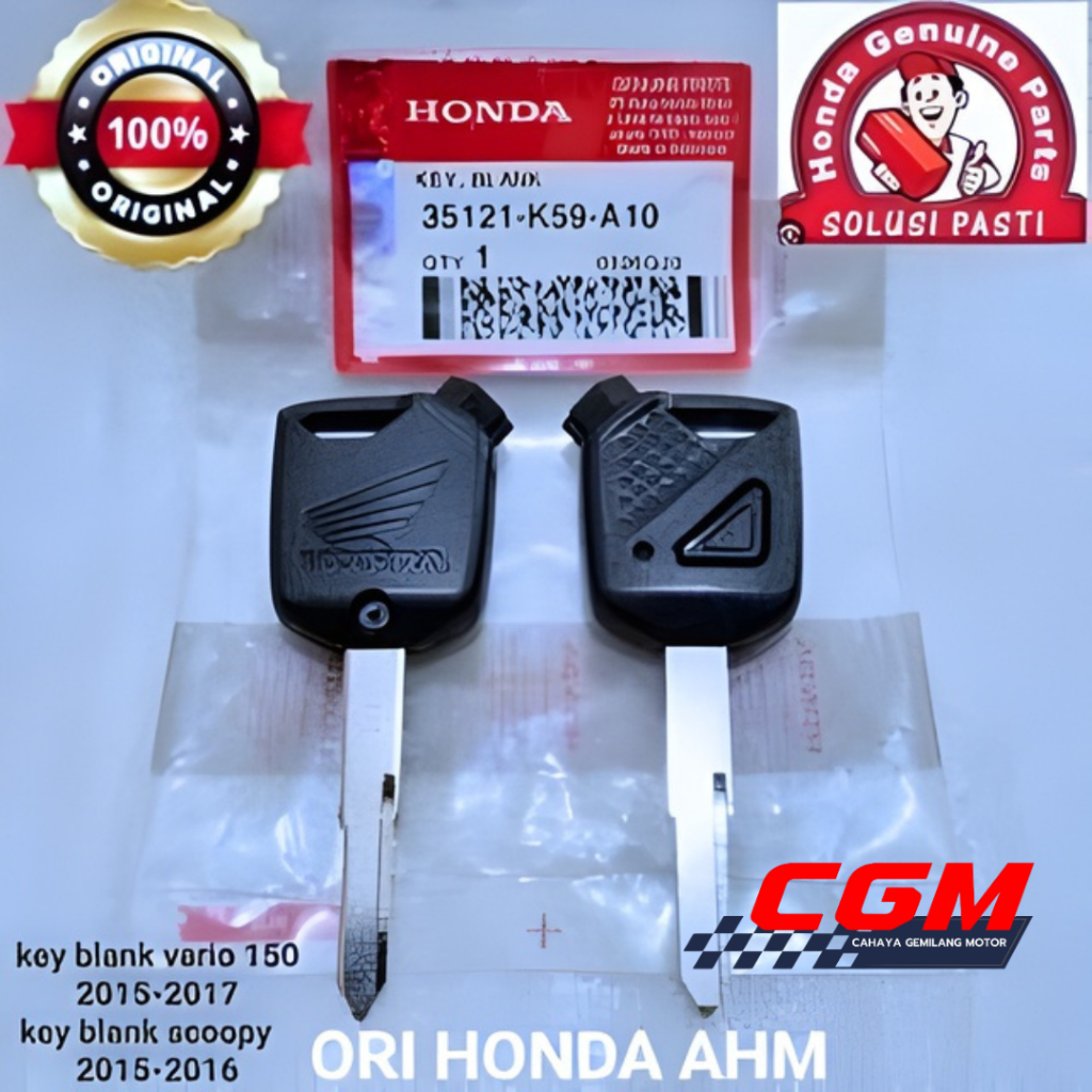 35121-K59-A10 key blank,kunci remote, kunci keyblank vario 150 old scoopy f1, vario 110 f1 esp 2015-