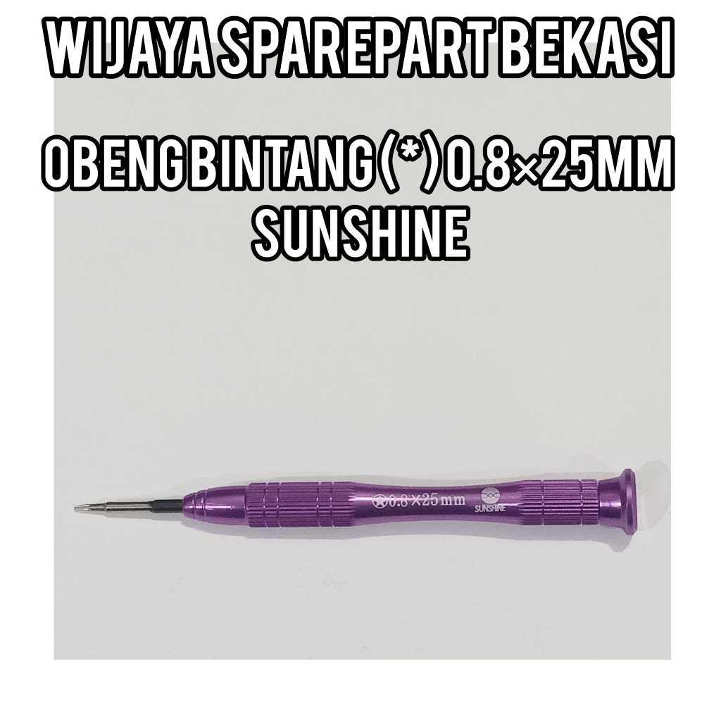TOOLS OBENG BINTANG (*)0.8×25MM SUNSHINE