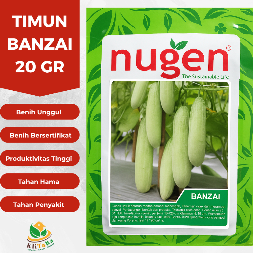 Benih Timun Banzai F1 20 gr - Nugen
