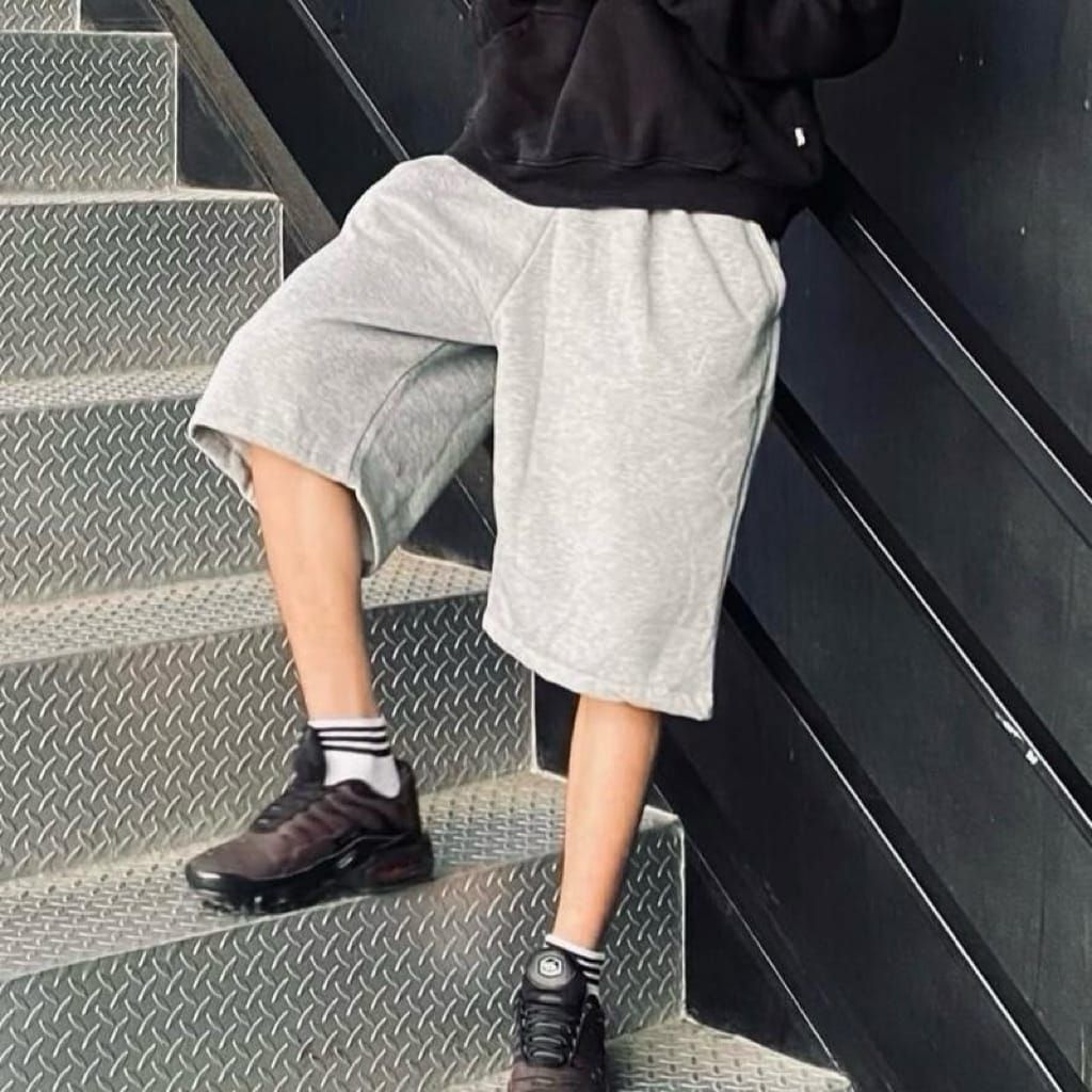 Jorts Fleece Baggy | Celana Jorts Baggy Pendek Fleece 280gsm