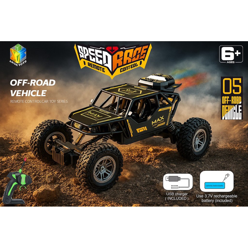 Rc Offroad Mainan Anak Rc Speed Race Keluar Asap Mobil Remot Keluar Asap